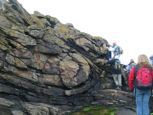 folded rocks by Dr Peter Craig